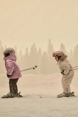 WATER-RESISTANT AND WINDPROOF METALLIC DOWN FEATHER PUFFER JACKET RECCO® SYSTEM SKI COLLECTION- Заказать в России