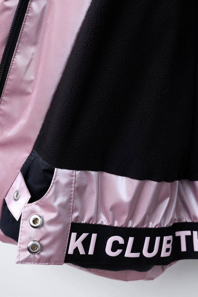 Пуховик zara с металлическим блеском и системой recco® для катания на лыжах и сноуборде