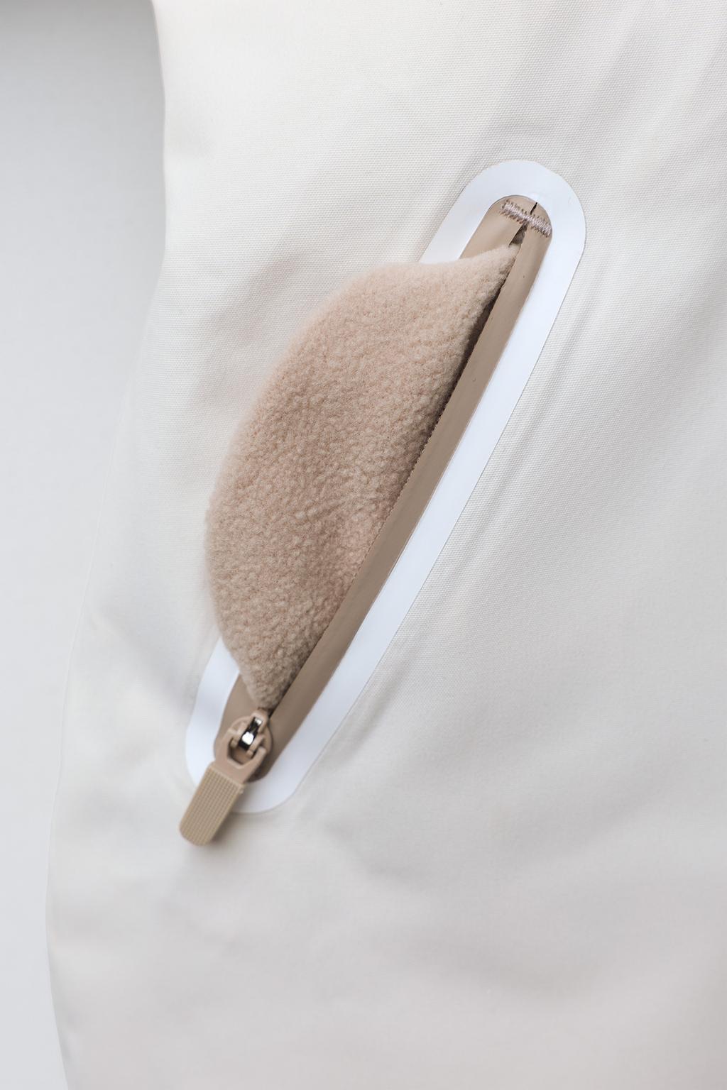 LONG FAUX FUR HOODIE WATER-RESISTANT AND WINDPROOF RECCO® SYSTEM SKI COLLECTION