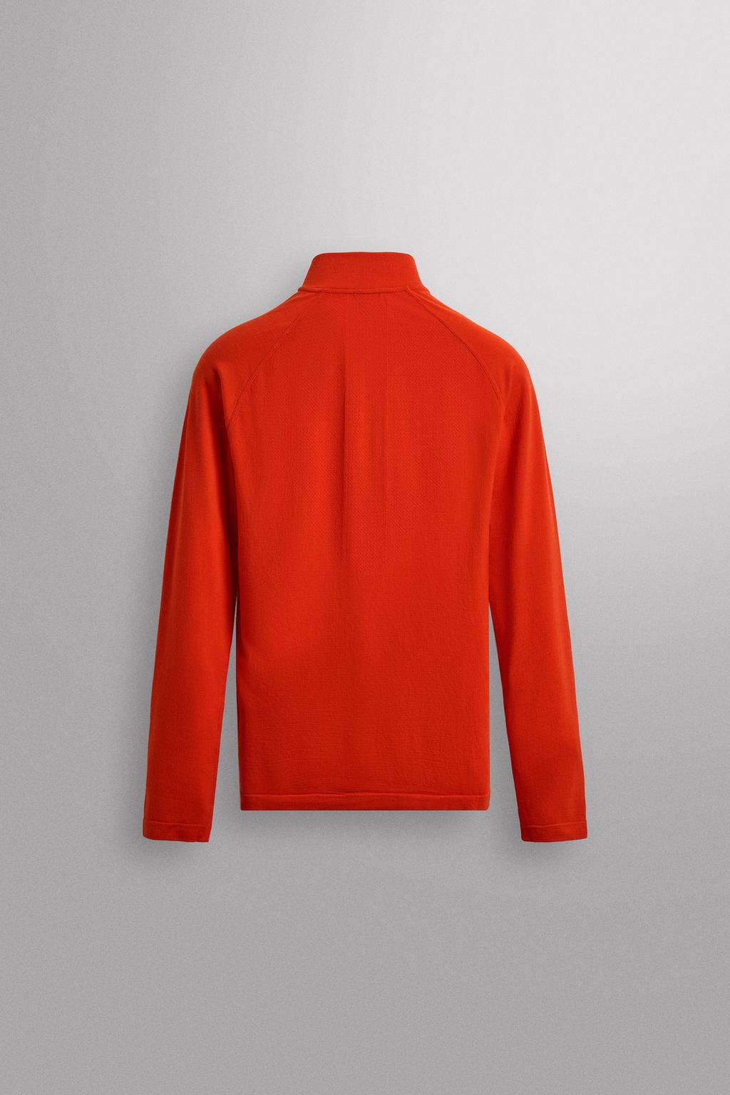 КОМПРЕССИОННАЯ ФУТБОЛКА ДЛЯ КАТАНИЯ НА ЛЫЖАХ С ВОРОТНИКОМ НА МОЛНИИ