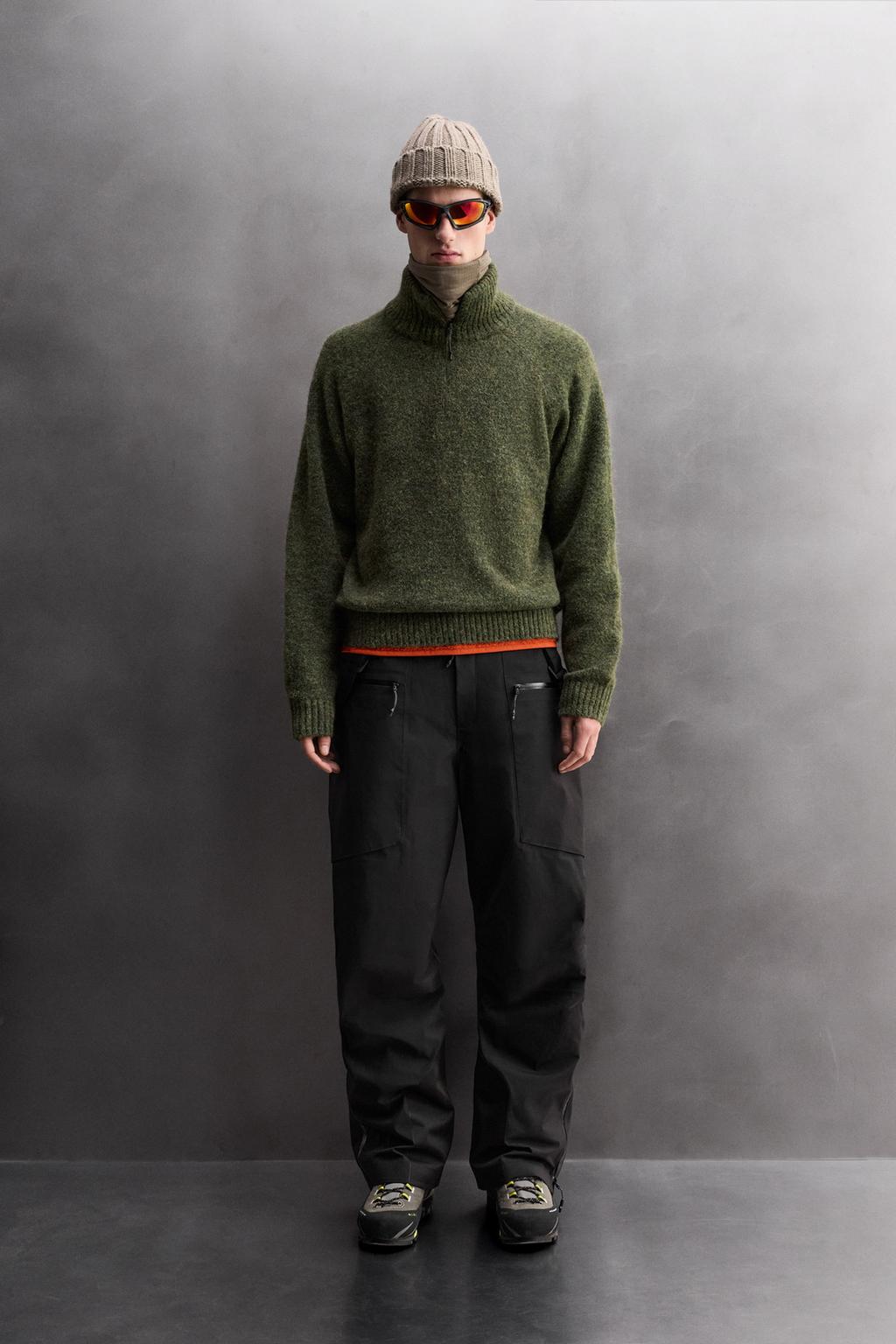 СВИТЕР ИЗ ШЕРСТИ С ВОРОТНИКОМ НА МОЛНИИ