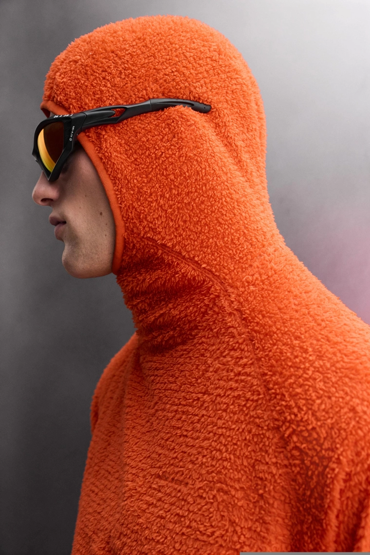 Худи с текстурой флиса для активного отдыха на лыжах zara