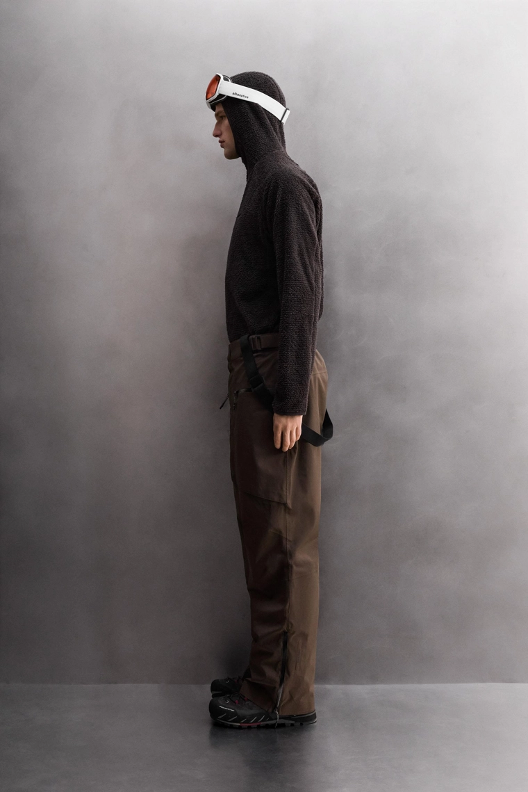 Худи с эффектом искусственного меха для активного отдыха на лыжах zara