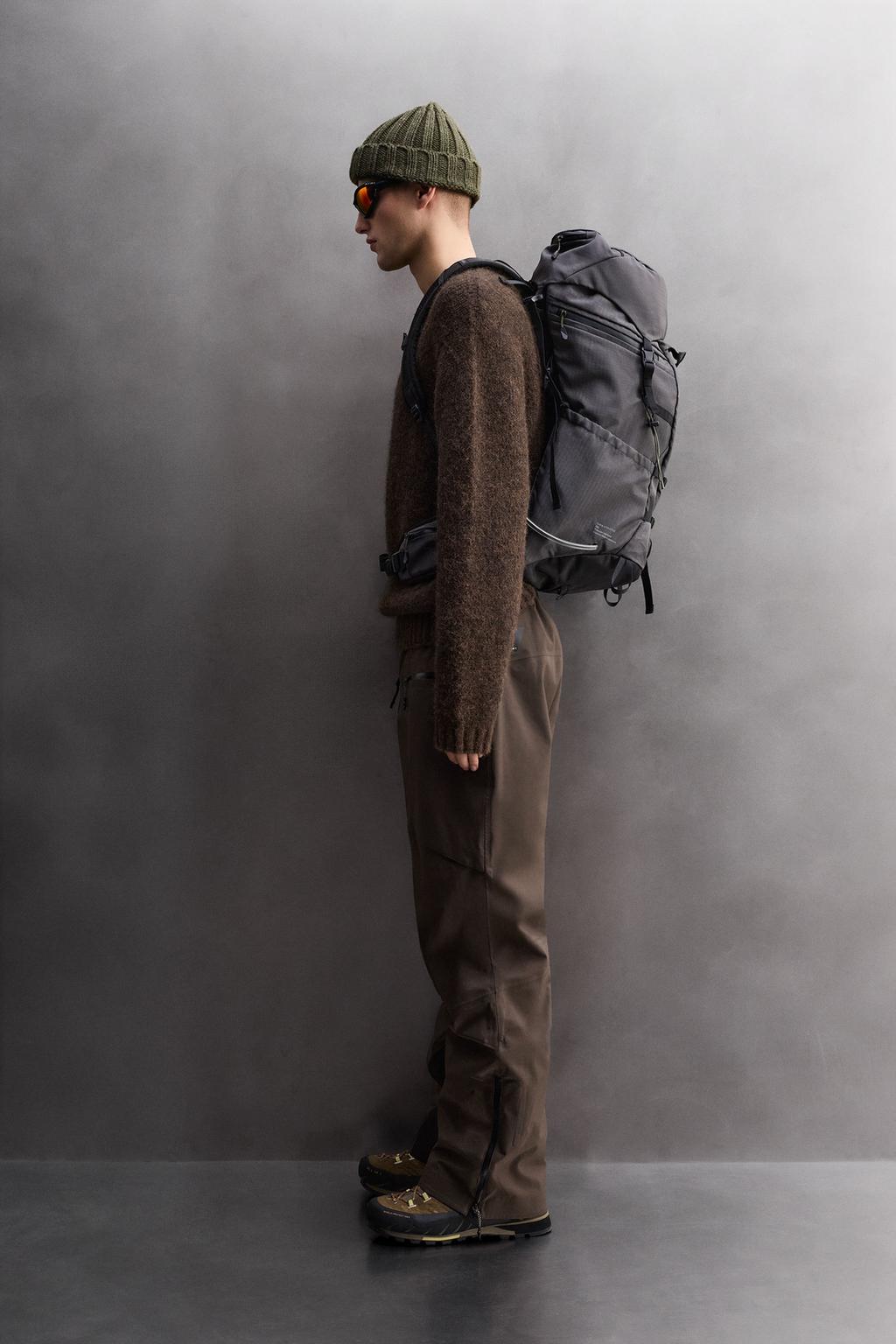 СВИТЕР ИЗ РЕЛЬЕФНОЙ ТКАНИ С ШЕРСТЬЮ