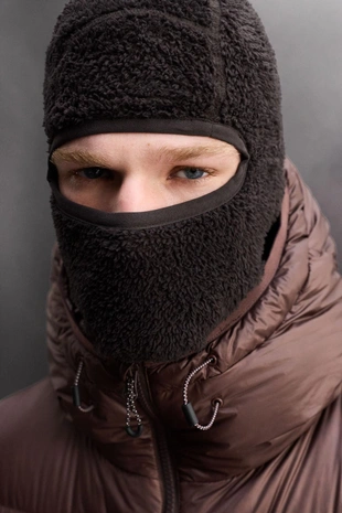 Балаклава из флиса с текстурой для лыж