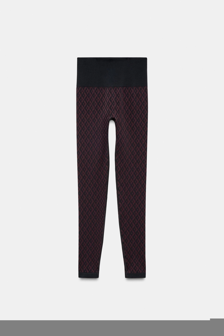 Леггинсы коллекции для горных лыж с жаккардовым узором