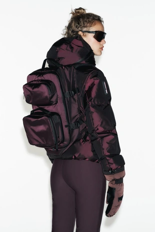 Burgundy | 1609/021/681 - Zara Рюкзак-сумка с отстегивающимся карманом. лыжная коллекция