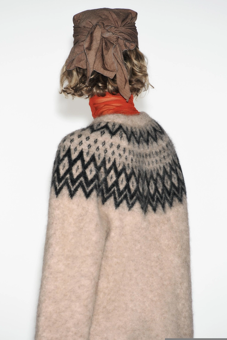 Джемпер с жаккардовым узором из альпаки коллекции лыжный костюм