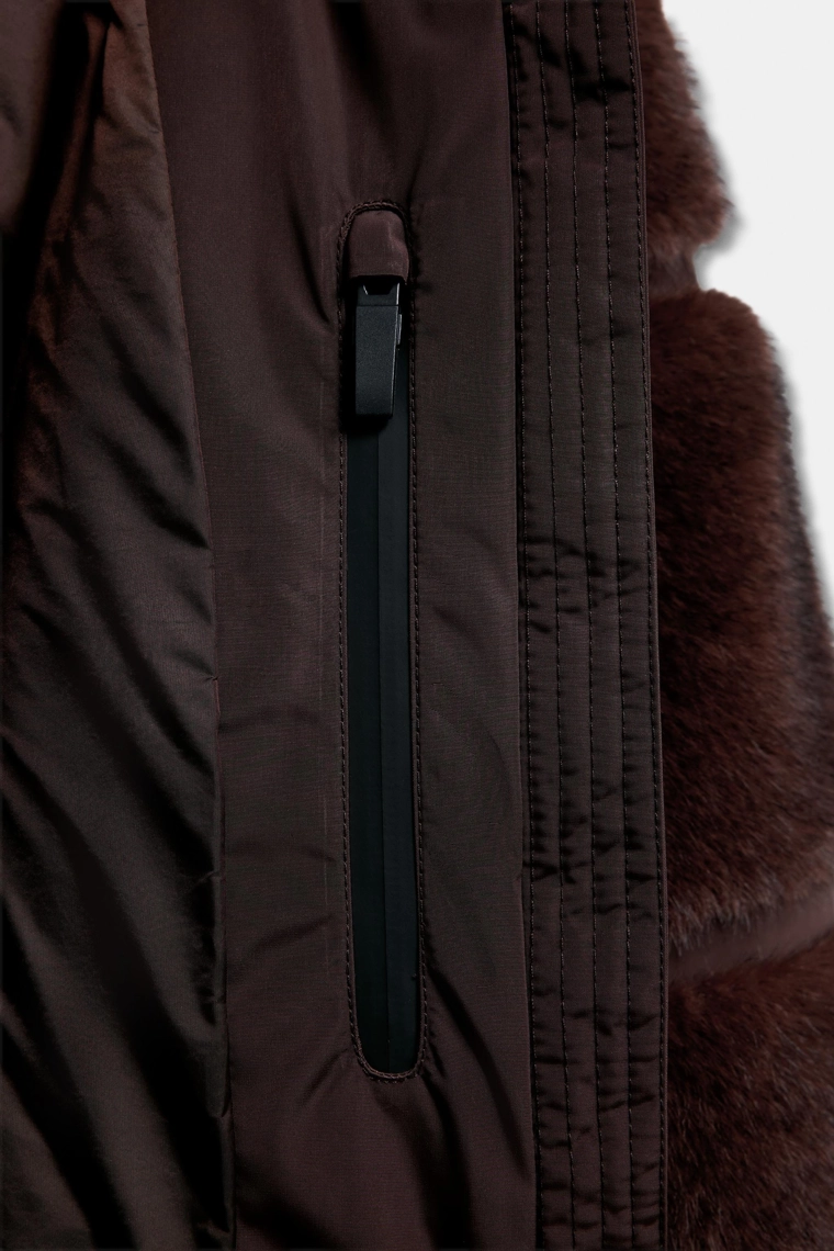 Короткий пальто из искусственного меха коллекции лыжной одежды heiq xreflex™