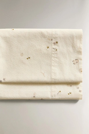 Набор простыней для мини-детской кроватки с рисунком- Заказать в России