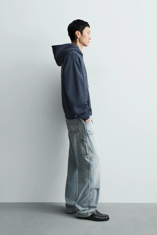 Толстовка с эффектом потертости с надписями и принтами- Заказать в России