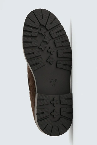 Топсайдеры из кожи с анималистичным принтом- Заказать в России