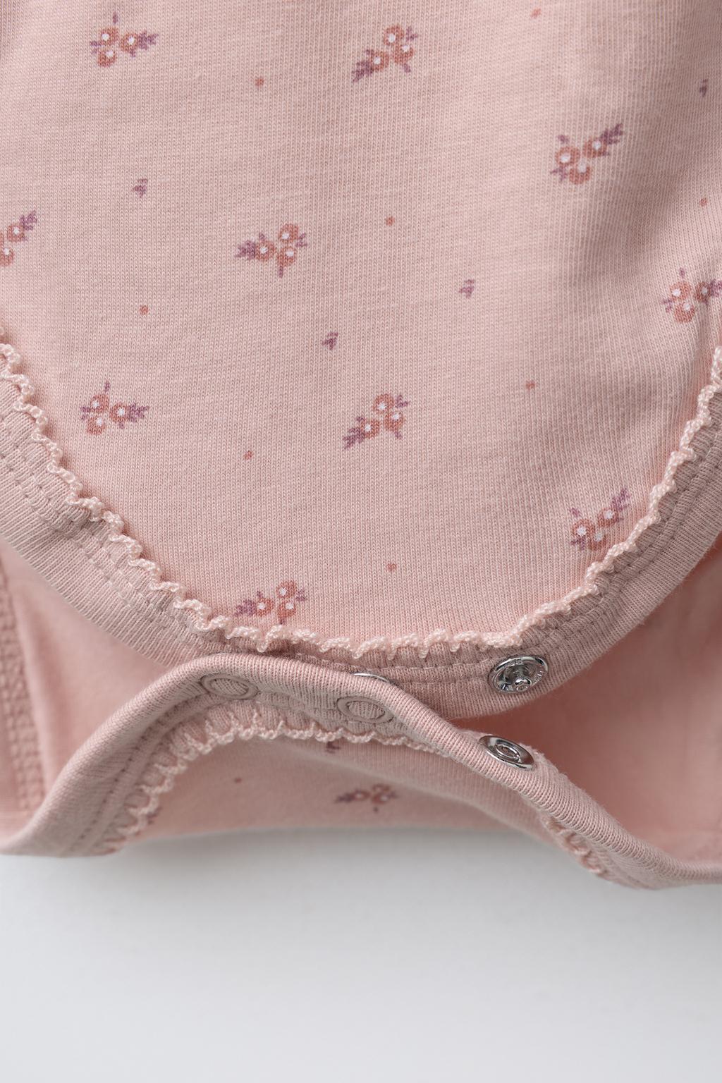 НАБОР ИЗ ТРЕХ БОДИ-КИМОНО С ЦВЕТОЧНЫМ ПРИНТОМ