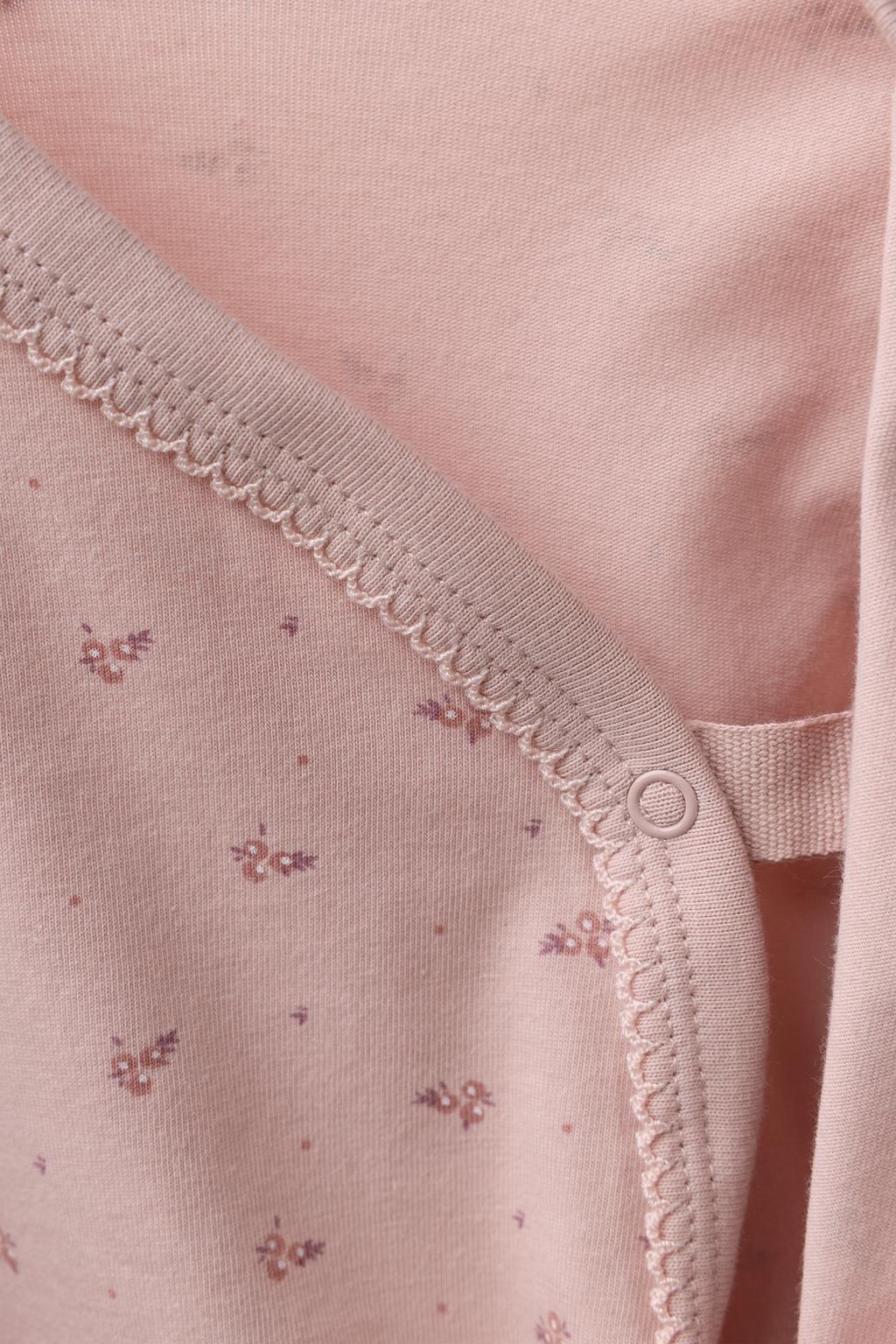 НАБОР ИЗ ТРЕХ БОДИ-КИМОНО С ЦВЕТОЧНЫМ ПРИНТОМ