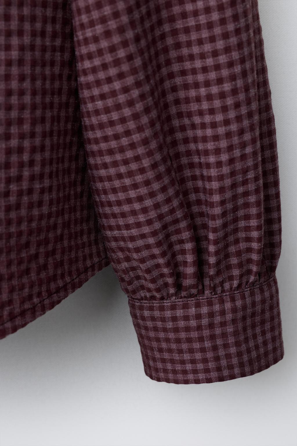 РУБАШКА С ВОЛАНАМИ В КЛЕТКУ ВИШИ