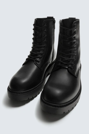 Ботинки со шнуровкой на объемной подошве- Заказать в России