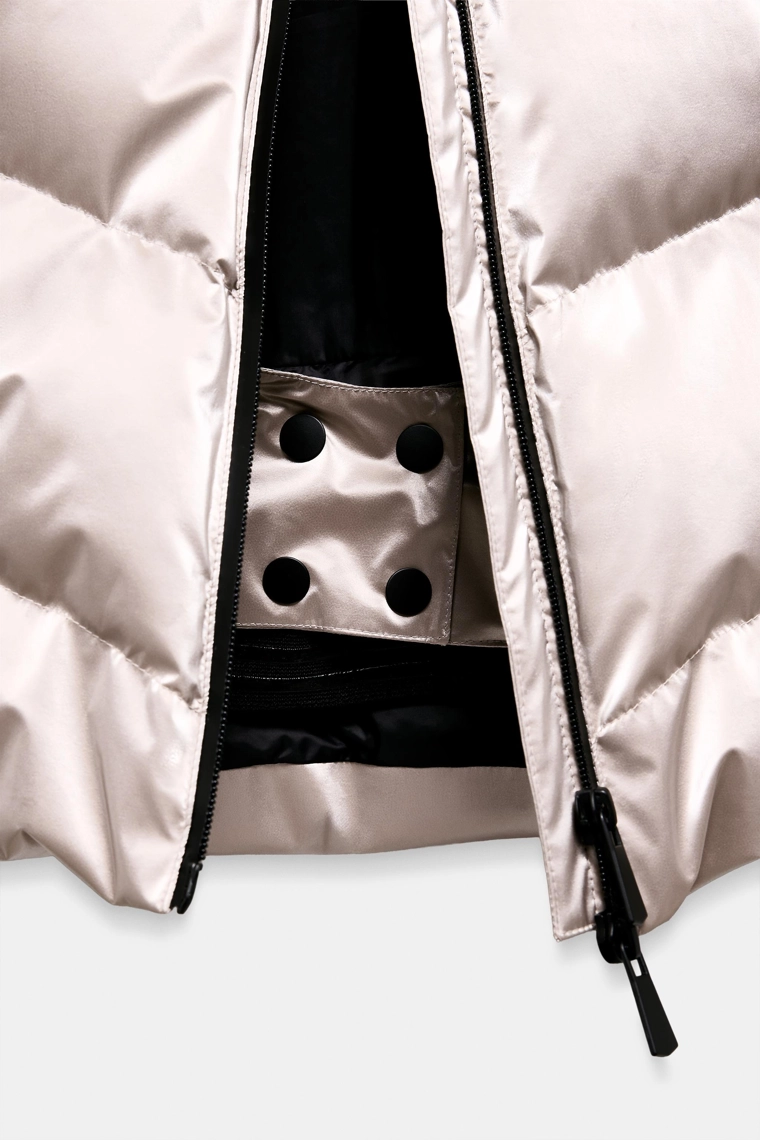 Ветрозащитная пуховая куртка с технологией recco® для лыжной коллекции