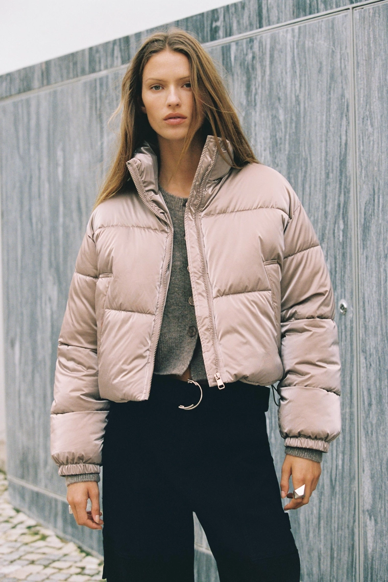 Блестящий ветровик-анорак с водоотталкивающей пропиткой