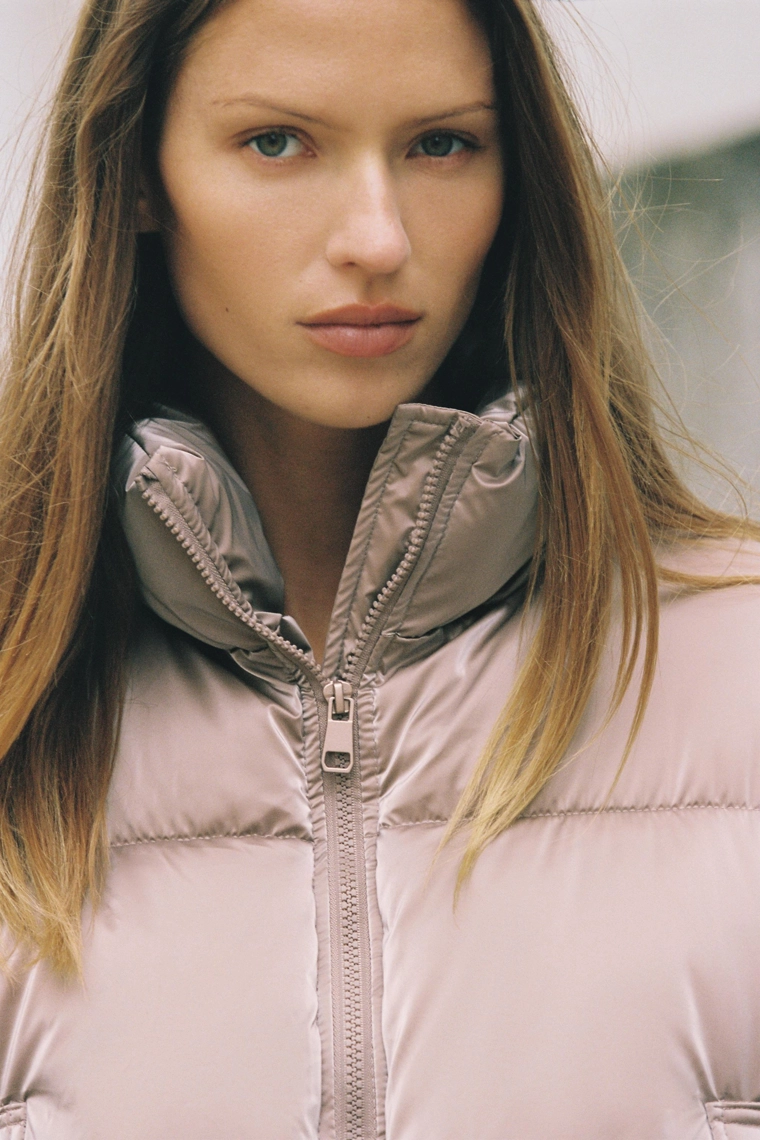 Блестящий ветровик-анорак с водоотталкивающей пропиткой