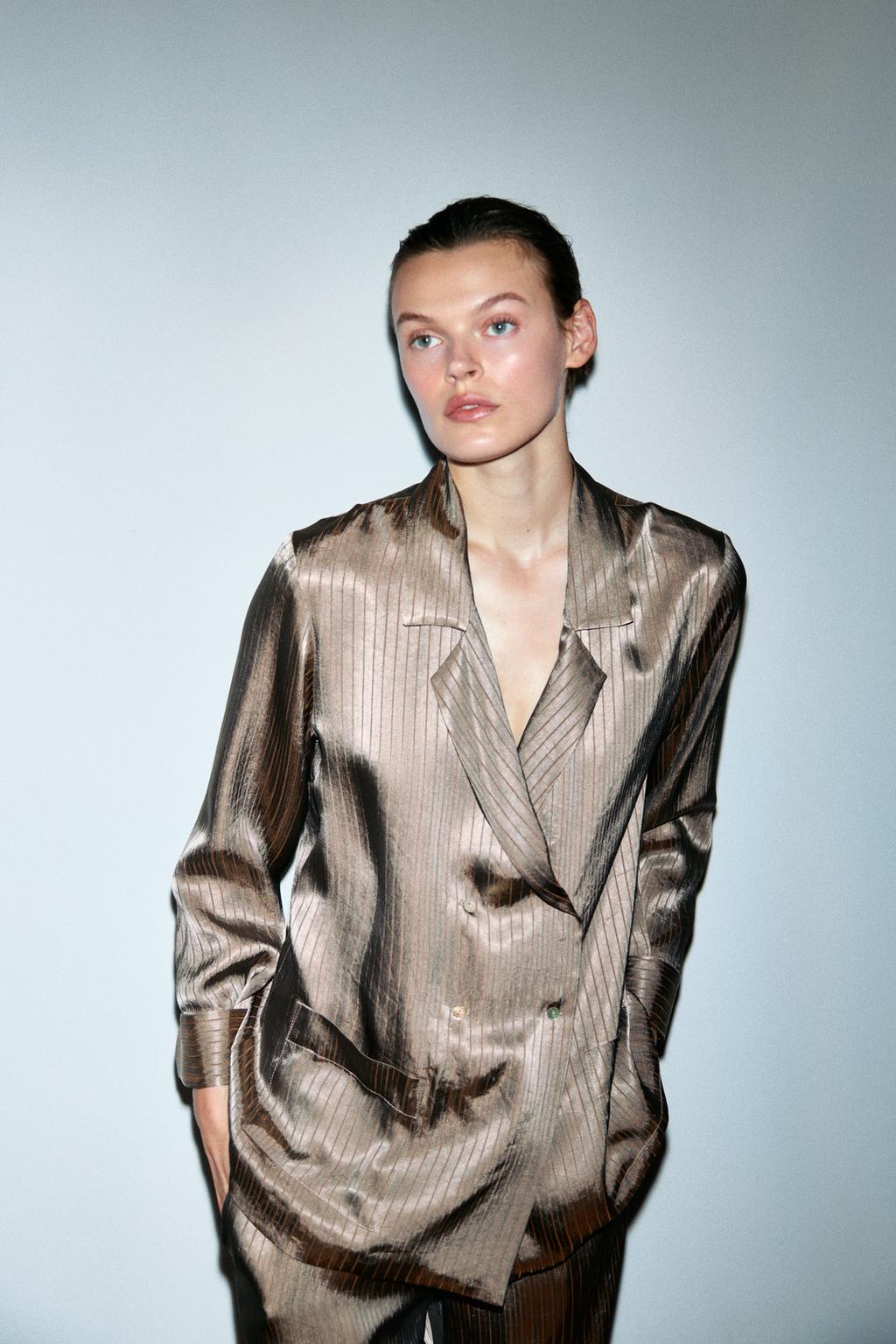 РУБАШКА В ПОЛОСКУ В ПИЖАМНОМ СТИЛЕ