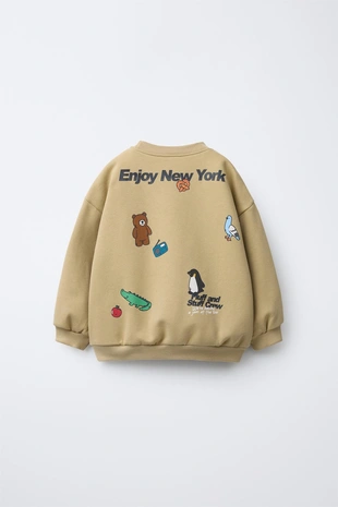 Толстовка с принтом животных- Заказать в России