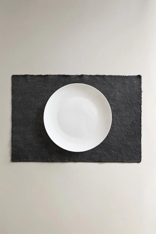 Скатерть из льна с подкрашенным краем- Заказать в России