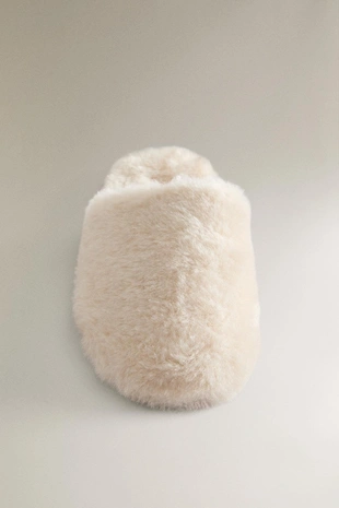 Тапочки-слиперы с искусственным мехом- Заказать в России