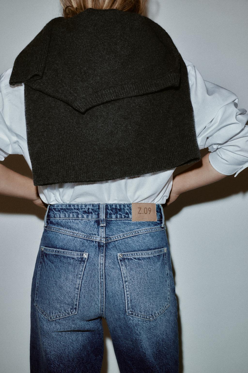 ДЖИНСЫ Z.09 STRAIGHT С ВЫСОКОЙ ПОСАДКОЙ И ПЕРЕКРЕСТНЫМ ПОЯСОМ