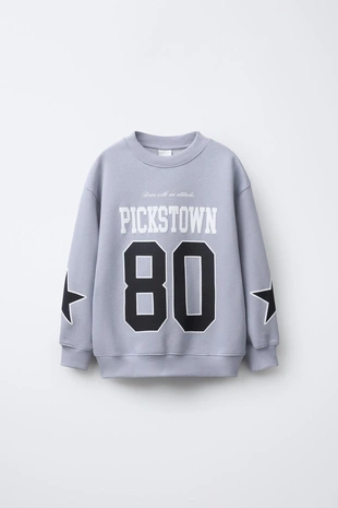 Толстовка с принтом «номер и надпись»- Заказать в России