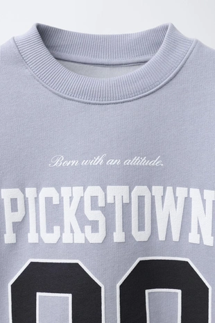 Толстовка с принтом «номер и надпись»- Заказать в России