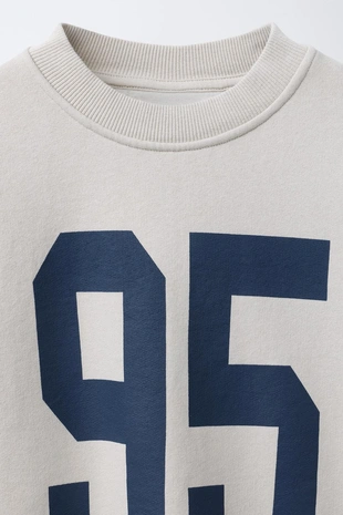 Толстовка с принтом «цифра»- Заказать в России