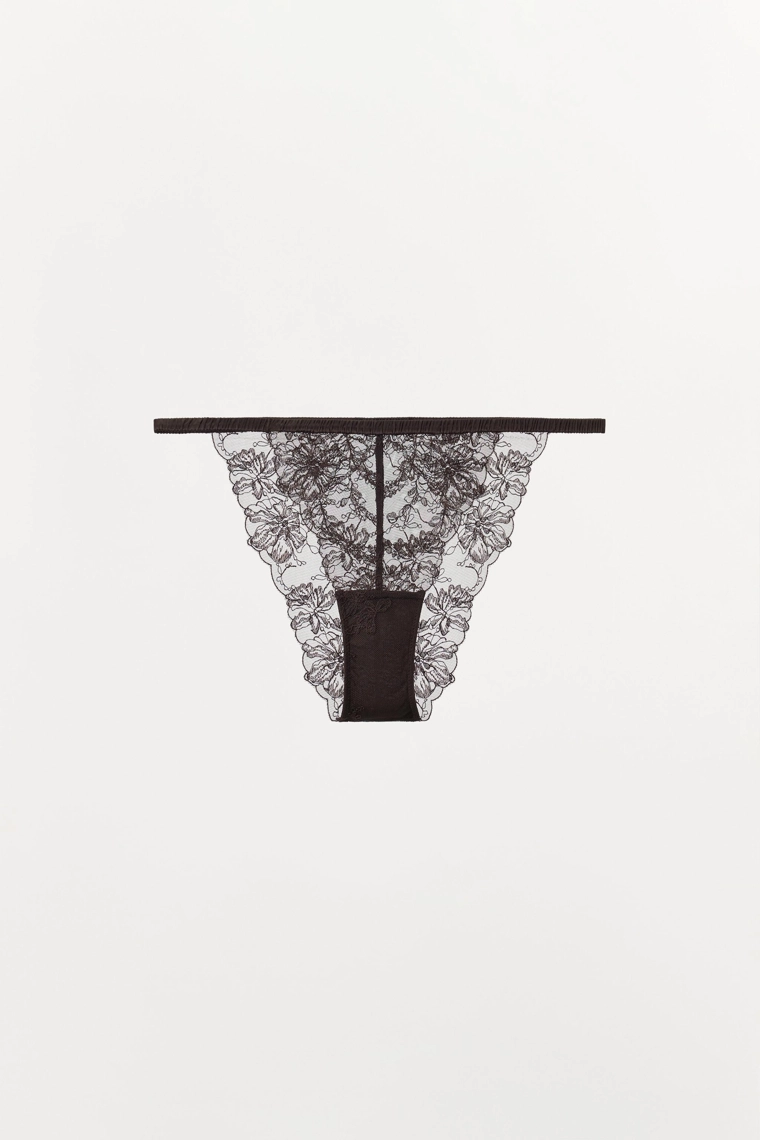 Трусики с кружевными оборками