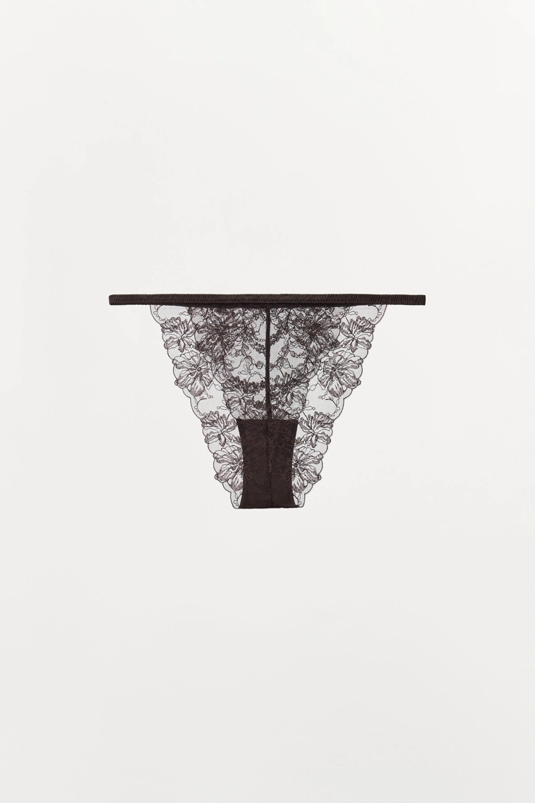 Трусики с кружевными оборками