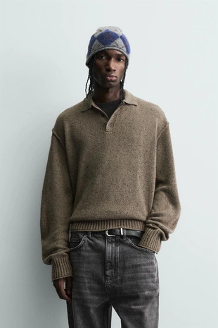 Трикотажное поло свободного кроя- Заказать в России