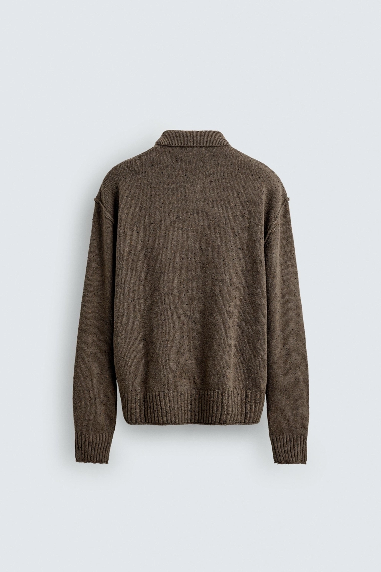 Поло из трикотажа свободного кроя