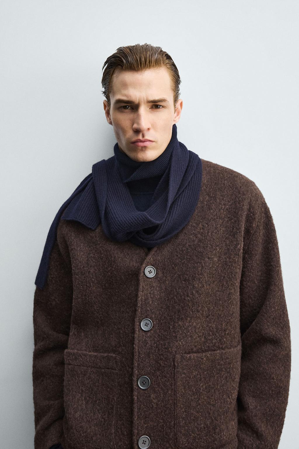 КАРДИГАН RELAXED FIT ИЗ ТКАННОГО МАТЕРИАЛА