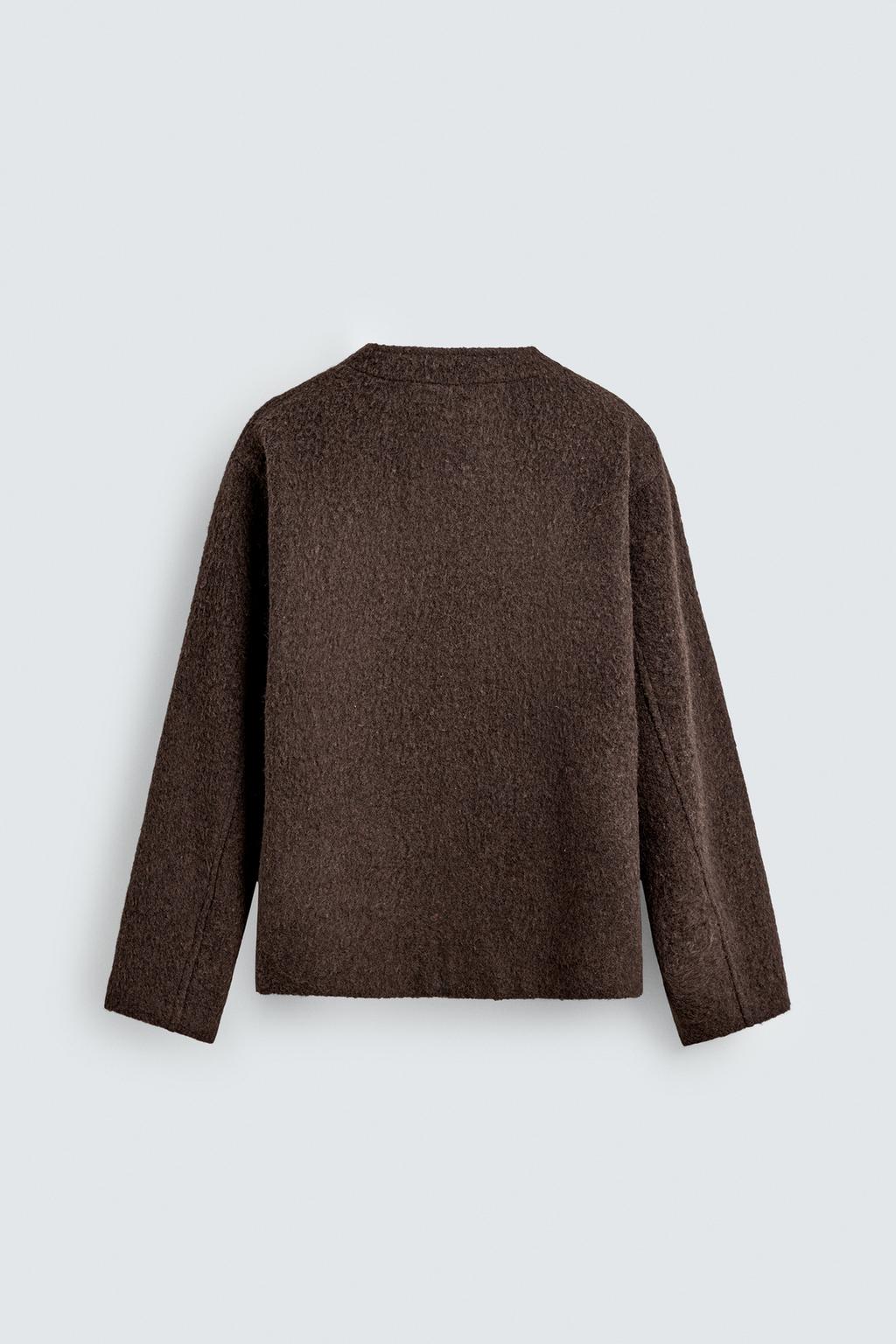 КАРДИГАН RELAXED FIT ИЗ ТКАННОГО МАТЕРИАЛА