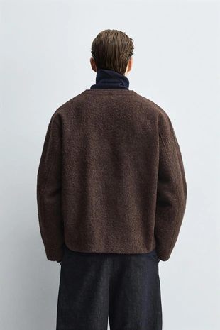 Кардиган RELAXED FIT из тканного материала- Заказать в России