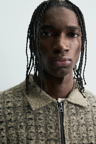 Куртка из рельефного трикотажа- Заказать в России