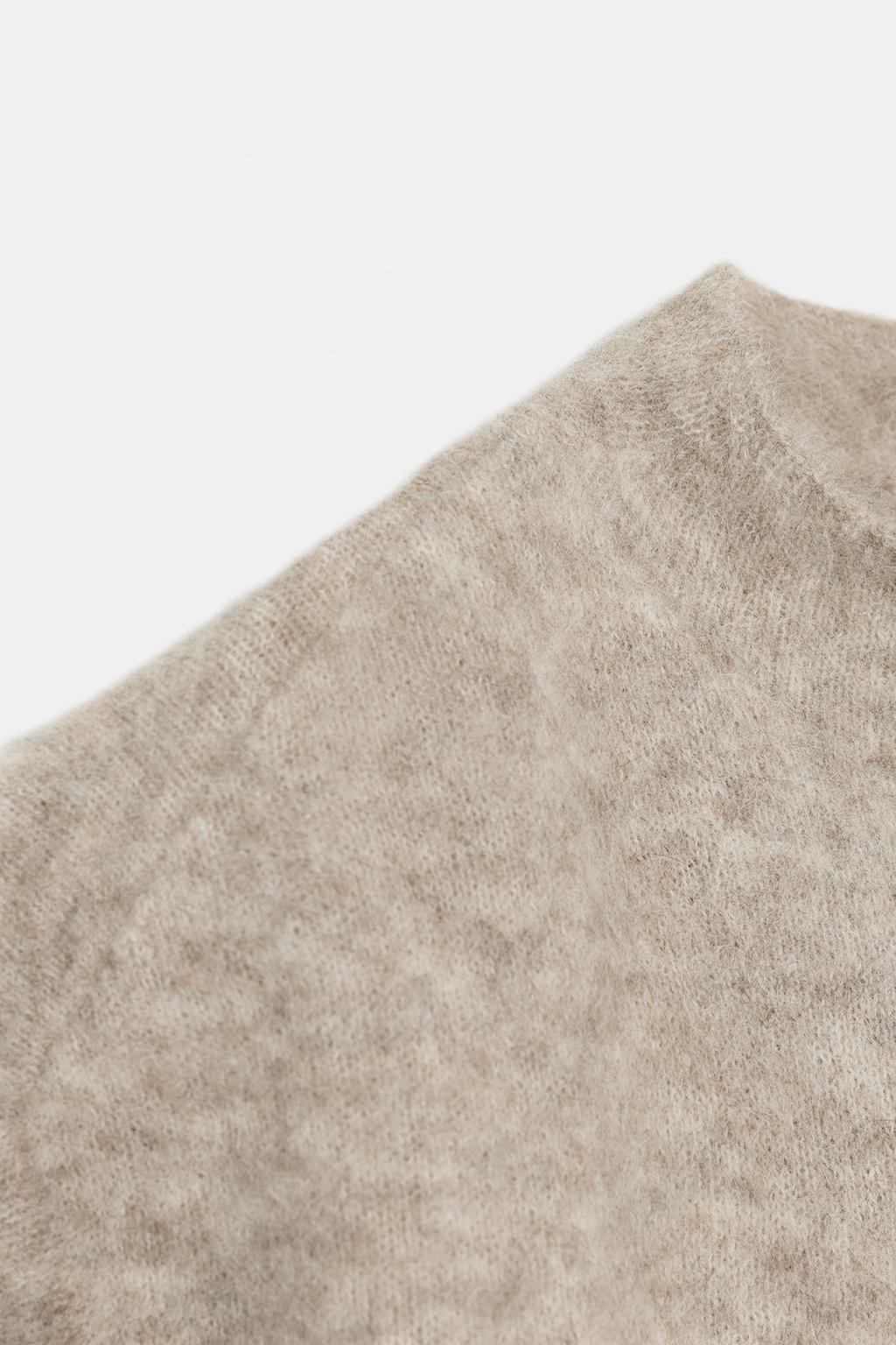 ТОП ИЗ ВОРСИСТОГО ТРИКОТАЖА С АЛЬПАКОЙ