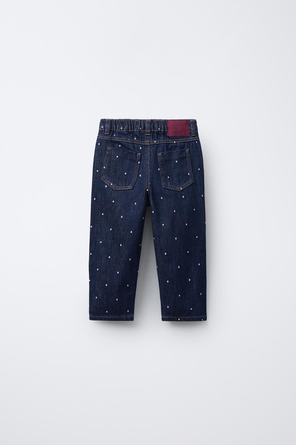 ДЖИНСЫ MOM FIT С ВЫШИВКОЙ