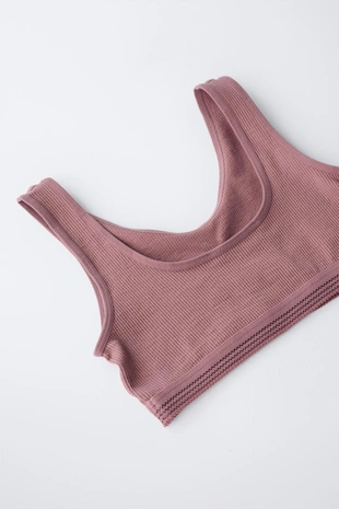 Multicoloured | 4354/648/330 - Zara Набор из двух безшовных топов с V-образным вырезом и бретелями