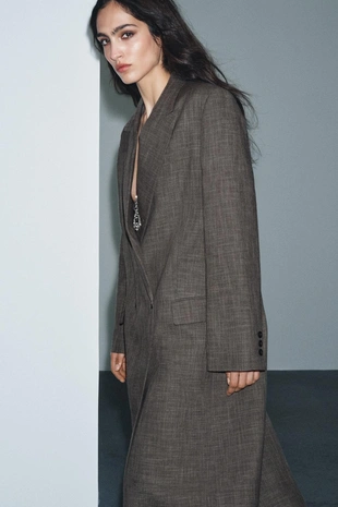 Двубортное классическое пальто — ZW COLLECTION LIMITED EDITION- Заказать в России