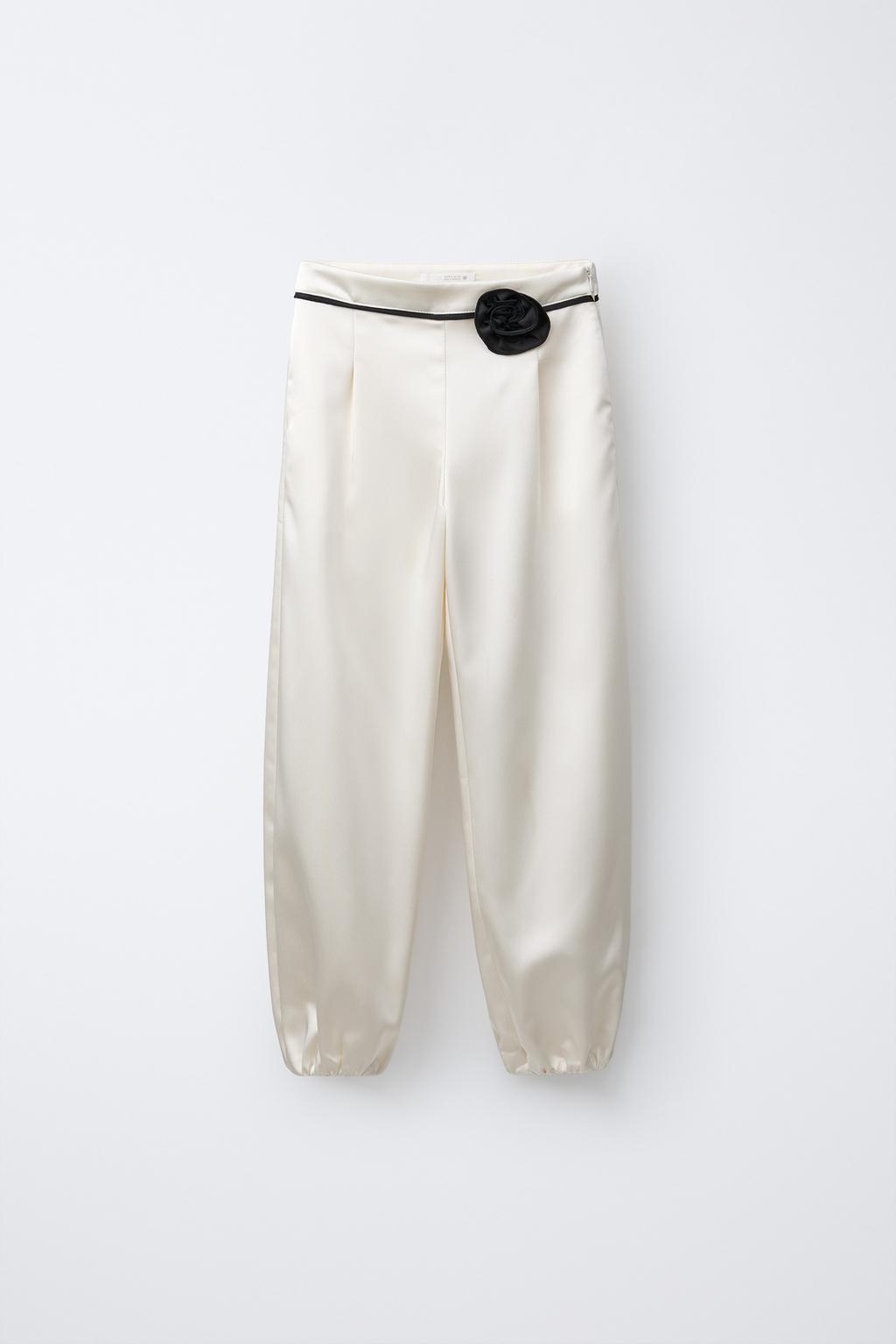 БРЮКИ-БОМБАШКИ С ЦВЕТКОМ