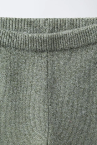 Трикотажные легинсы с кружевом- Заказать в России