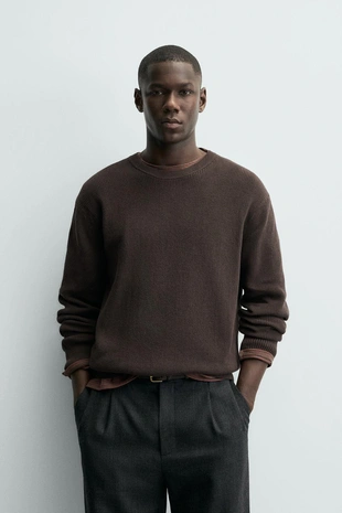 Джемпер жемчужной вязки- Заказать в России