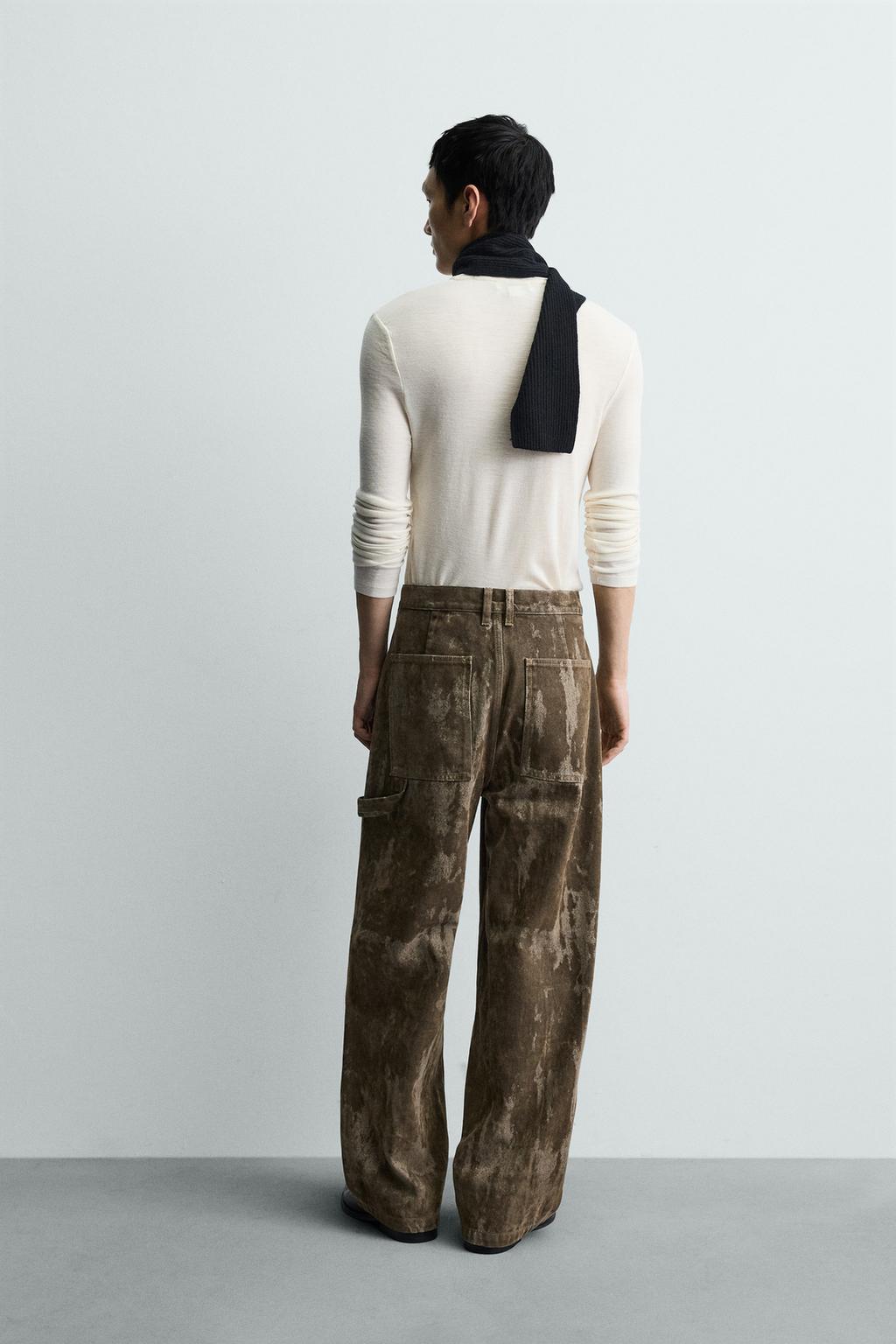 ДЖИНСЫ BAGGY FIT ФЛОКИРОВАННЫЕ