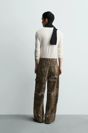 Джинсы BAGGY FIT флокированные- Заказать в России