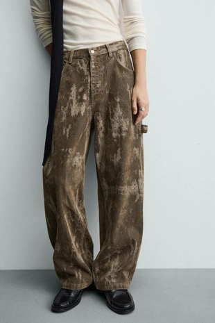 Джинсы BAGGY FIT флокированные- Заказать в России