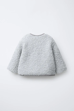 Куртка из искусственной овчины с флисовой подкладкой- Заказать в России